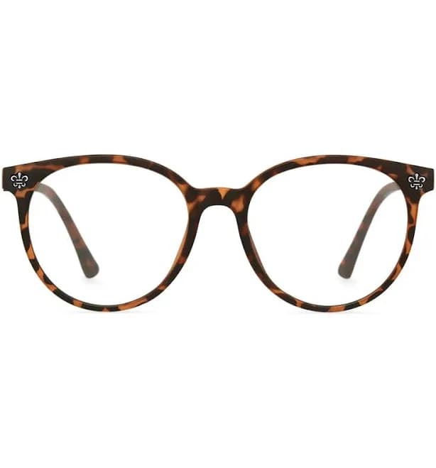 Elklook Vaelia Tortoise Shell Glasses with Prescription Round Eyeglasses Frames