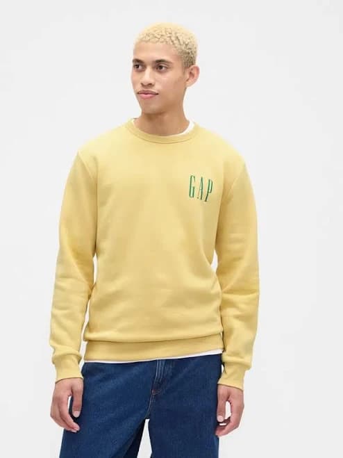 Gap Logo Sweatshirt In Yellow