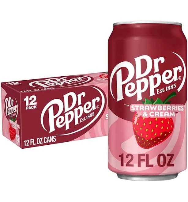 Dr Pepper Strawberries Cream Soda