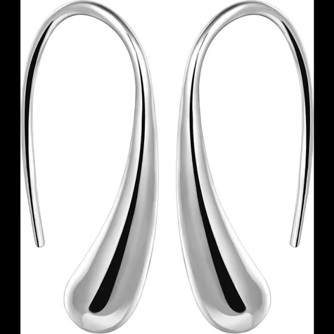 Hollywood Sensation Isabella Eternal Drops Dainty Teardrop Dome Earrings