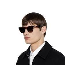 Rectangular frame sunglasses in light brown | GUCCI® US