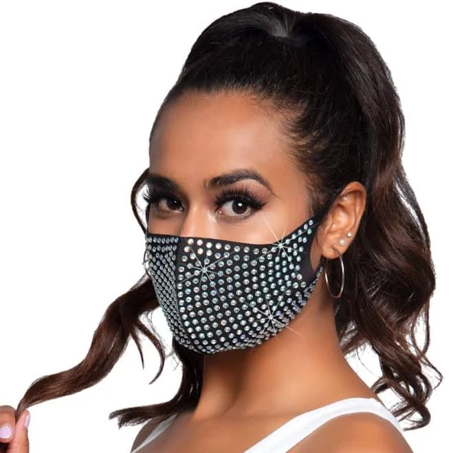 Leg Avenue Coco Rhinestone Face Mask
