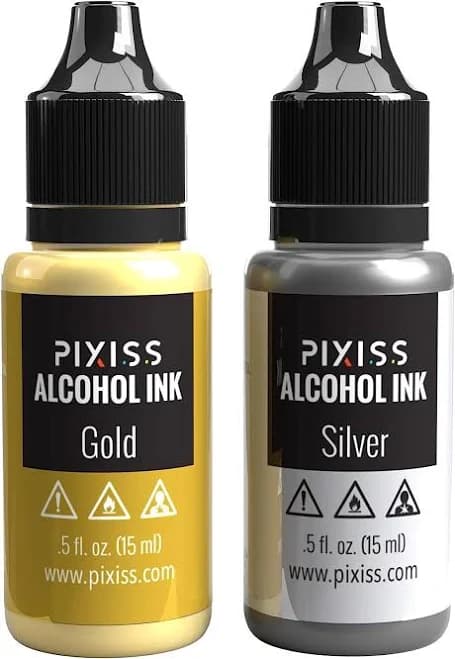 Pixiss Metallic Alcohol Ink Set
