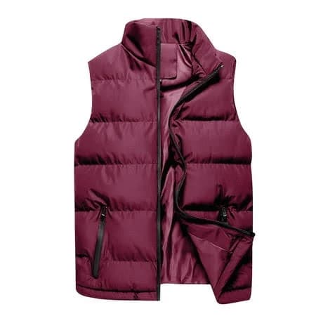Men's Quilted Padded Sleeveless Puffer Vest