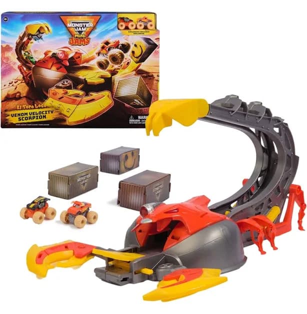 Monster Jam El Toro Loco Venom Velocity Scorpion Playset