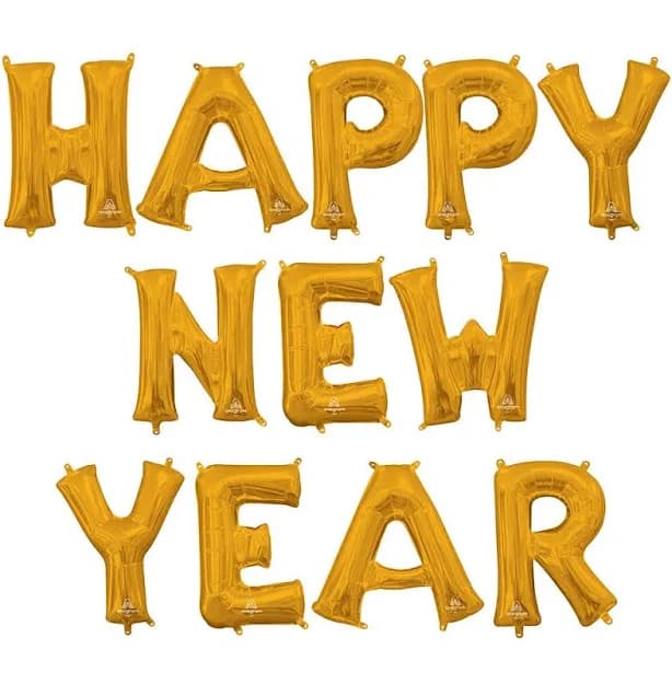 Anagram Happy New Year Letters Kit Foil Balloon