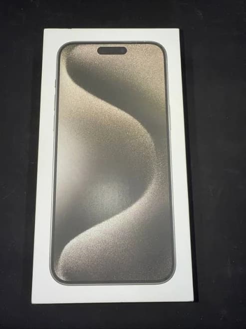 Original Box For Apple Iphone 15 Pro Max Natural Titanium (box Only No