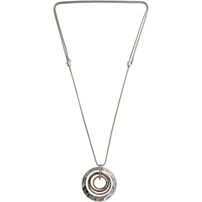 Time and Tru Women's Circle Pendant Necklace
