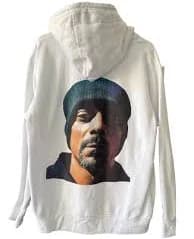 Death Row Records Hoodie Men's XL Crooks & Castles Snoop Dogg White Graphic READ
