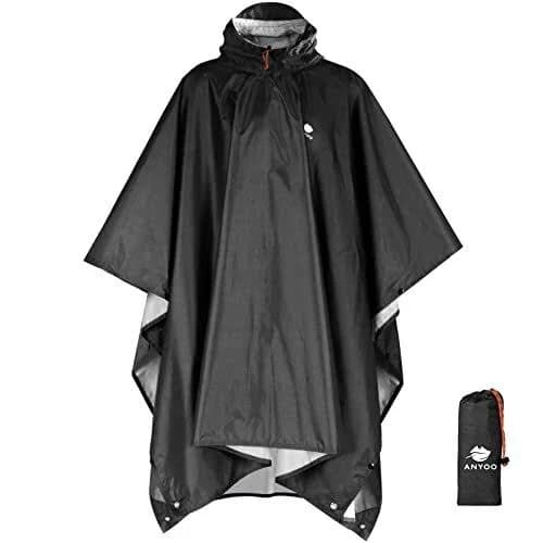 Waterproof Reusable Rain Jacket with Hood