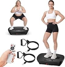 Vibration Plate Exercise Machine, 2026 Vibrating Fitness Platform for Lymphatic Drainage , 400 Lbs Capacity Vibrating Platform with Remote Control, Home Gym Workout Equipment for Women Men