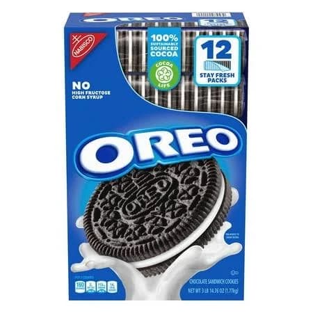 Oreo Chocolate Sandwich Cookies Stay Fresh Packs