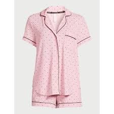 Joyspun Women's Dreamy Soft Collection Notch Collar Top and Shorts Pajama Set, 2-Piece, Sizes XS-3X - Walmart Business Supplies