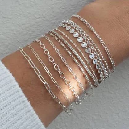 Sterling Silver Delicate Chain Bracelet