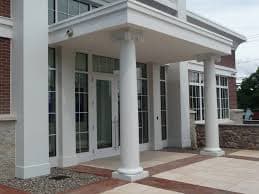 Lightweight Outdoor Decorative Fiberglass Roman Columns - Durable & Eco-Friendly | Ideal for Construction Decoration