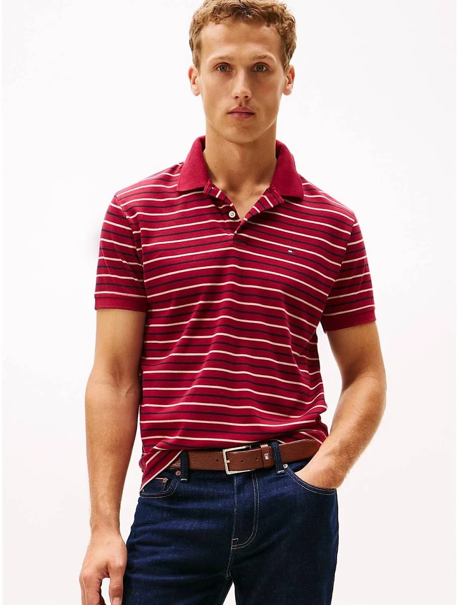 Tommy Hilfiger Men's Regular Fit Cotton Interlock Polo