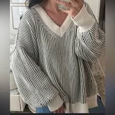 aerie | Sweaters | Aerie Offline Brown Twist Front Pullover Knit Sweater Size Small S | Poshmark