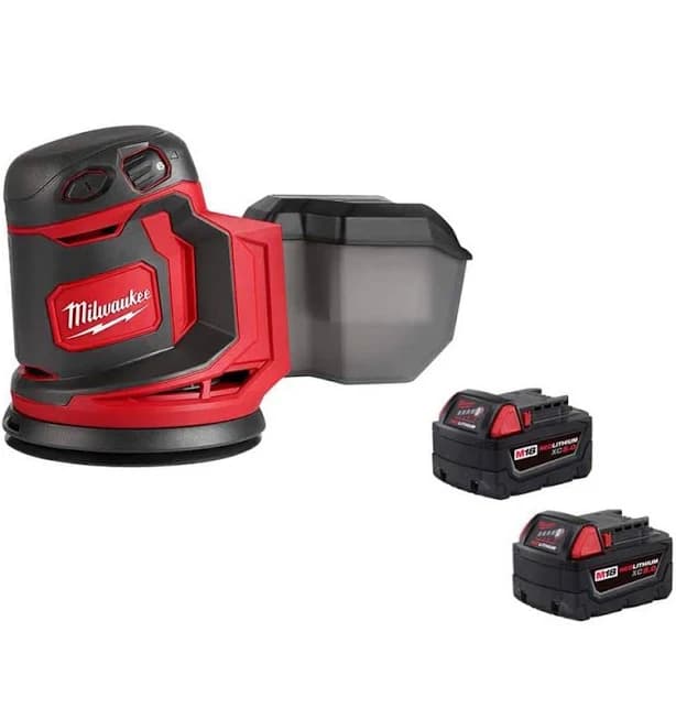 Milwaukee M18 18V Lithium-Ion Cordless 5 in. Random Orbit Sander Battery