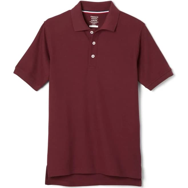 French Toast Boys Short Sleeve Pique Polo Shirt