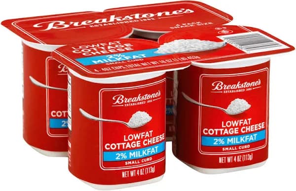 Breakstone's Small Curd Cottage Cheese, 4 Ounce, 4 count -- 8 per case