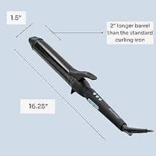 Amazon.com: Bio Ionic Long Barrel Styler, 1.5 inch Extended Curling Iron with Moisture Heat Technology & NanoIonic MX, Versatile Curling Wand with Longer Barrel Best for Soft Curls : Beauty & Personal