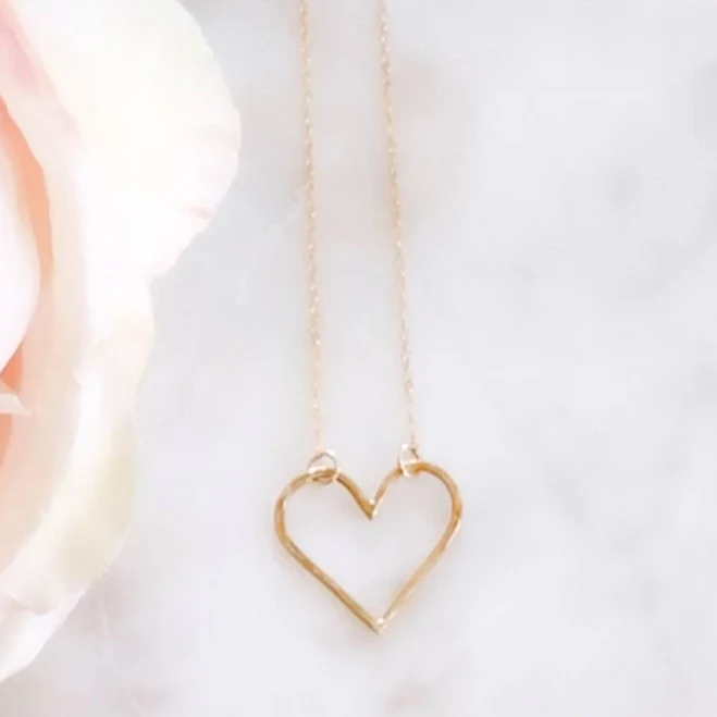 14K Gold Filled Heart Necklace