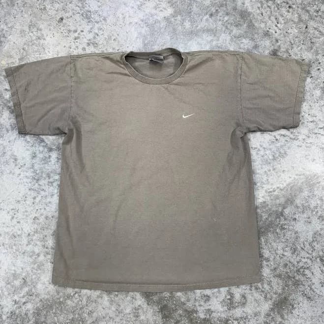 Nike Shirt Mens Large Gray Swoosh Logo Crewneck Casual Athletic Tee