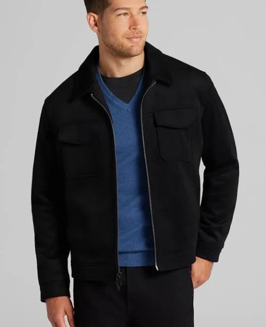 Jos. A. Bank Men's Tailored Fit Ike Bomber Jacket