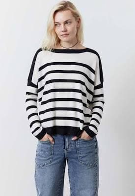Ruti Women's Not Too Oversized Striped Sweater