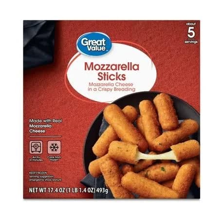 Great Value Mozzarella Cheese Sticks
