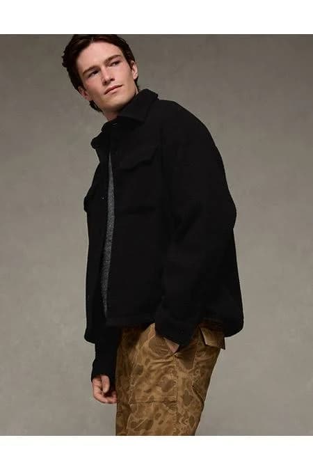 AE Men's Sherpa Fleece Shacket