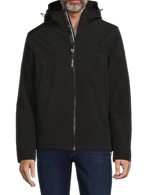Calvin Klein Men's Sherpa Lined Infinite Stretch Soft Shell Jacket