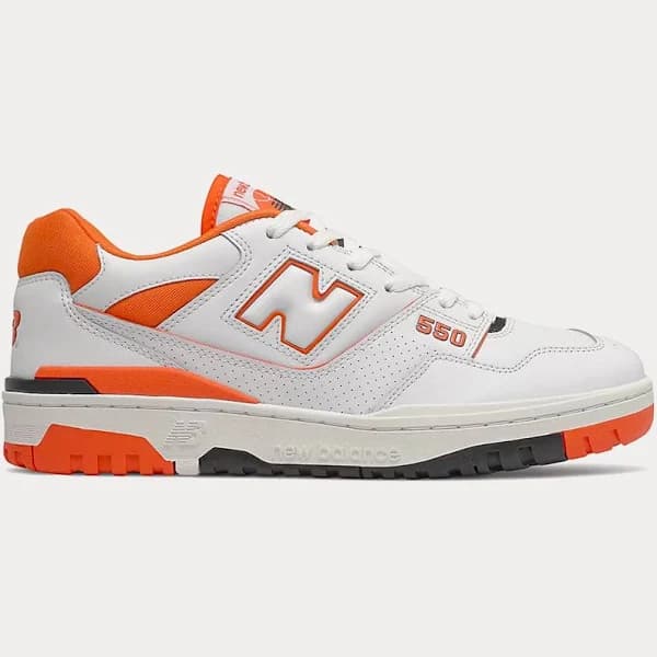 New Balance 550 White with Varsity Orange Sneakers Orange / New Balance - US / US