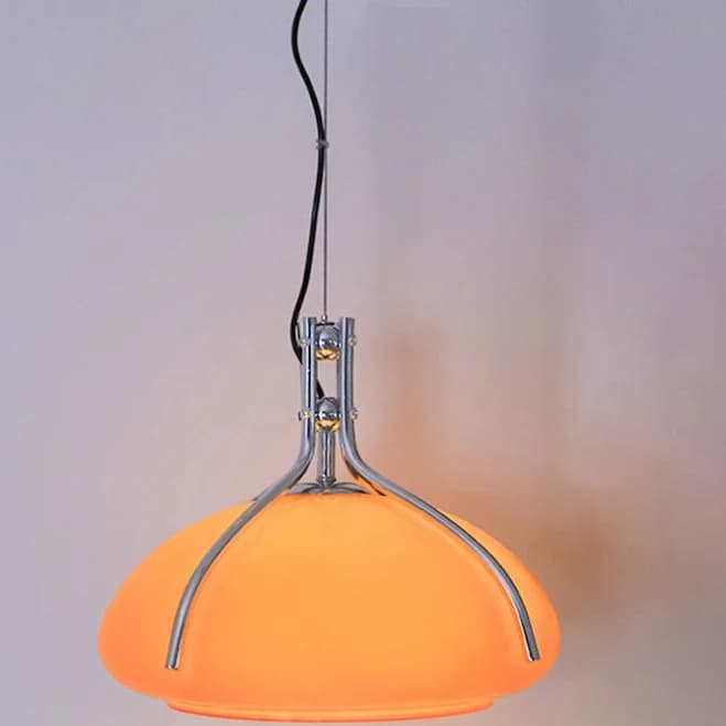 WOMO Pumpkin Glass Dome Pendant Light-WM2675
