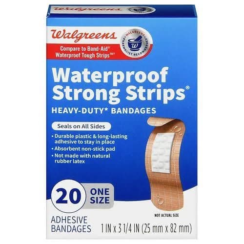 Walgreens Waterproof Strong Strips Bandages