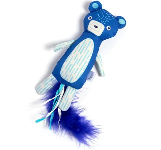 Petco Jupiter Blue Feather & Ribbon Kicker Cat Toy