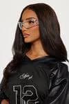 Attach The Field Shield Sunglasses - Clear | Fashion Nova