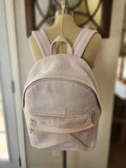 Beis The Everyday Backpack In Rare Light Pink Travel Luggage Pockets