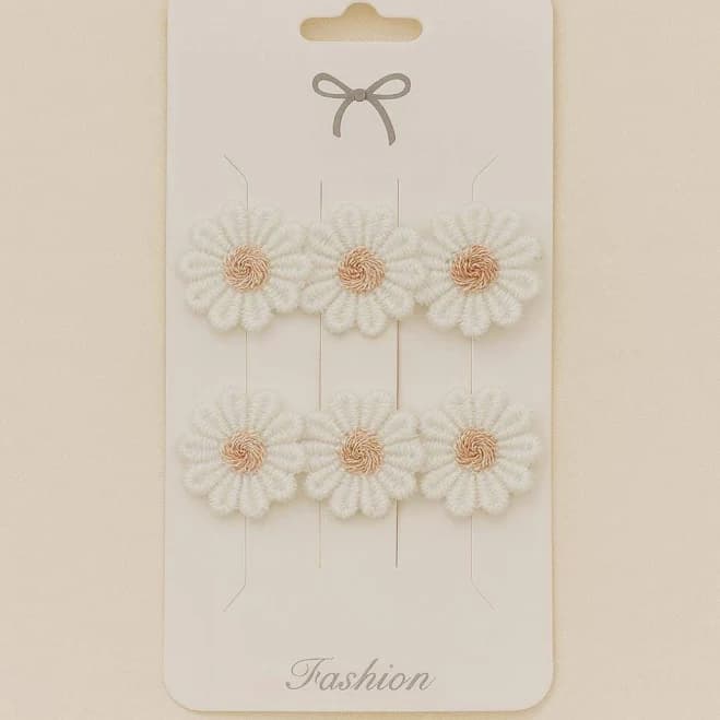 Daisy Flower Hair Clips