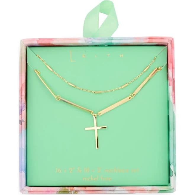 Leith Cross Pendant Necklace