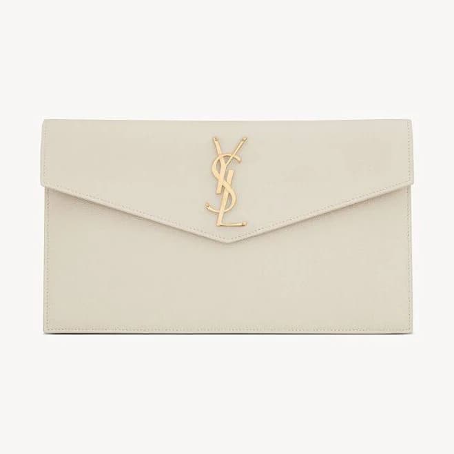 SAINT LAURENT Women's Uptown Leather Clutch