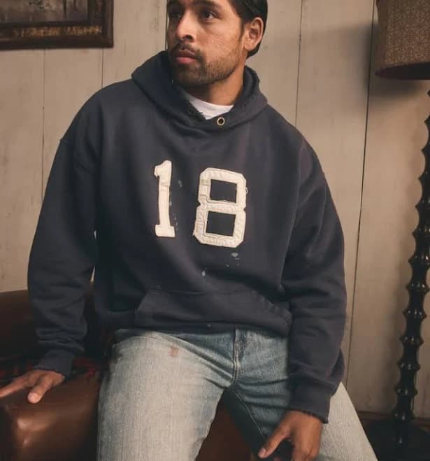 Abercrombie & Fitch Men's Logo Popover Hoodie