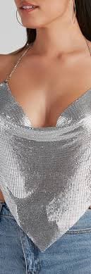 It Girl Open Back Chainmail Top | Windsor