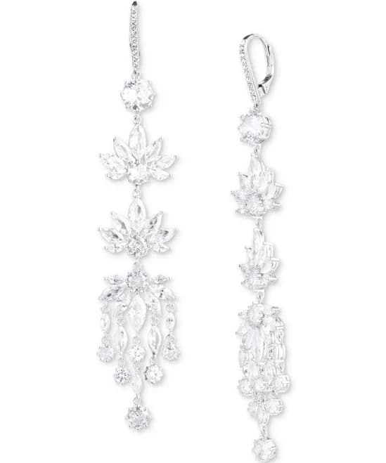 Emily in Paris Women's Cubic Zirconia Chandelier Earrings