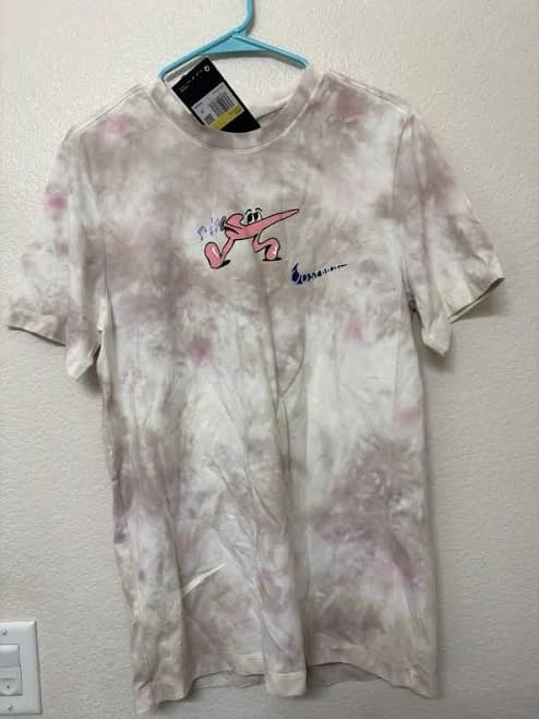 Nike Pink Panther Tie-dye Graphic T-shirt Multicolor Men's Size S