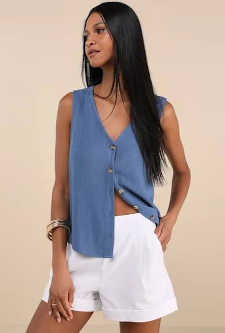 Lulus High-Rise Pleated Shorts