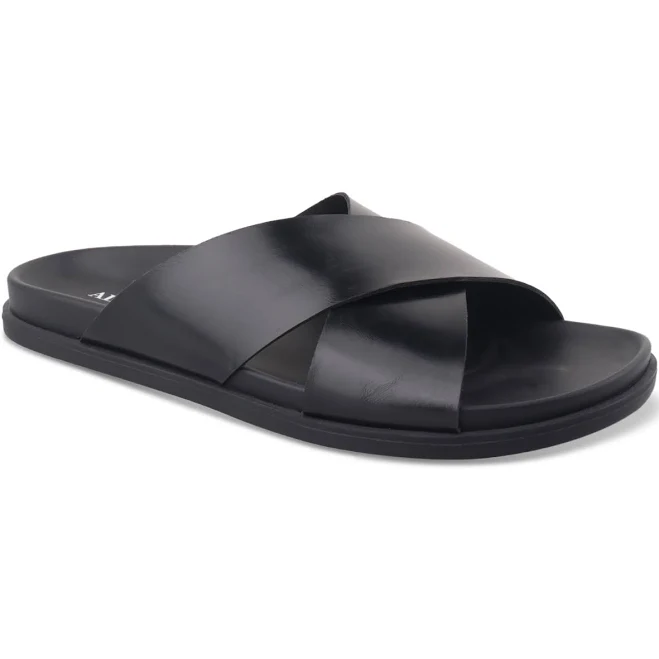 Alfani Men's Wallace Leather Slip-On Sandals