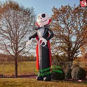 Gemmy Airblown Inflatable Halloween Colossal Nightmare Before Christmas Jack Skellington Pumpkin King Yard