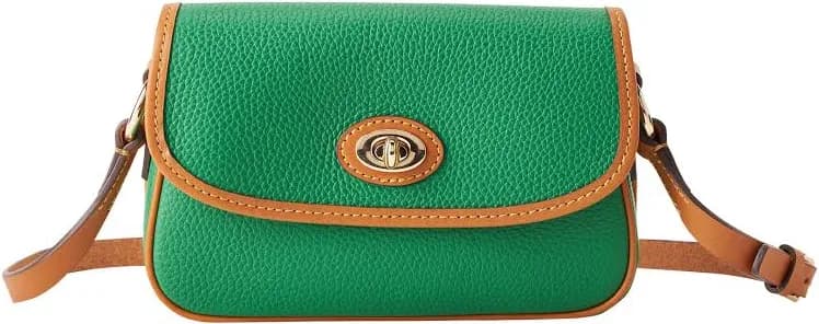 Dooney & Bourke Women's Pebble Grain Turnlock Leather Crossbody Bag