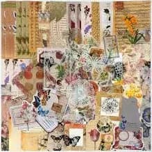 260 PCS Vintage Scrapbooking Journaling Kit - (Flowers) 0.04 x 2.36 x 3.35 inches